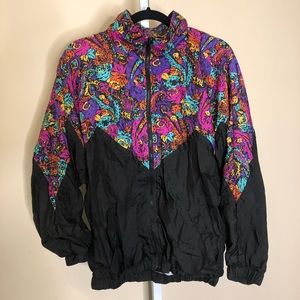 Basic Gear VTG Nylon Windbreaker Jacket (L)